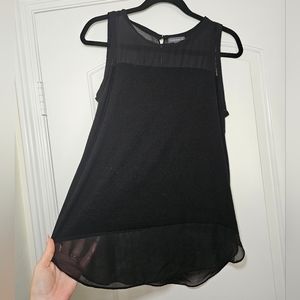 Vince camuto black tank blouse size m